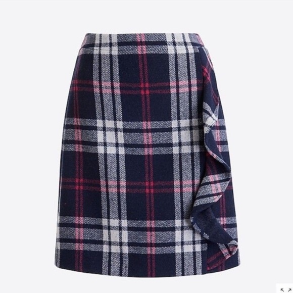 J. Crew Dresses & Skirts - J CREW Mercantile Double Surged Wool Ruffled Skirt